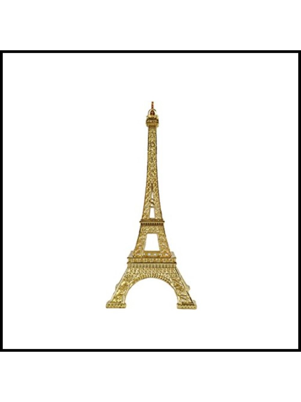 Eiffel Tower Statue Decor Metal Alloy 15" Paris Home Sculpture